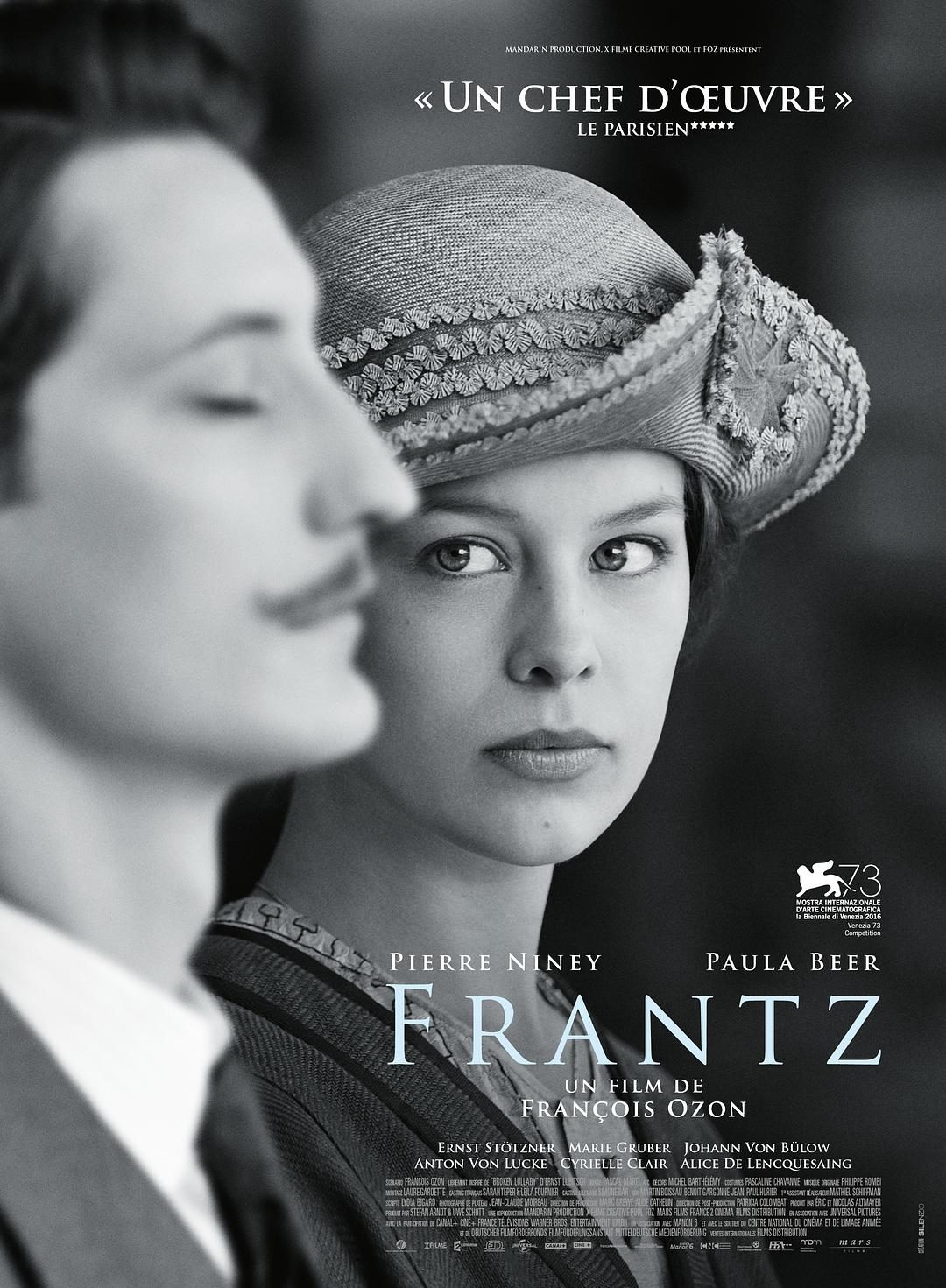 弗兰兹 Frantz 【2016】【剧情/爱情/历史/战争】【法国】【蓝光】【中文字幕】