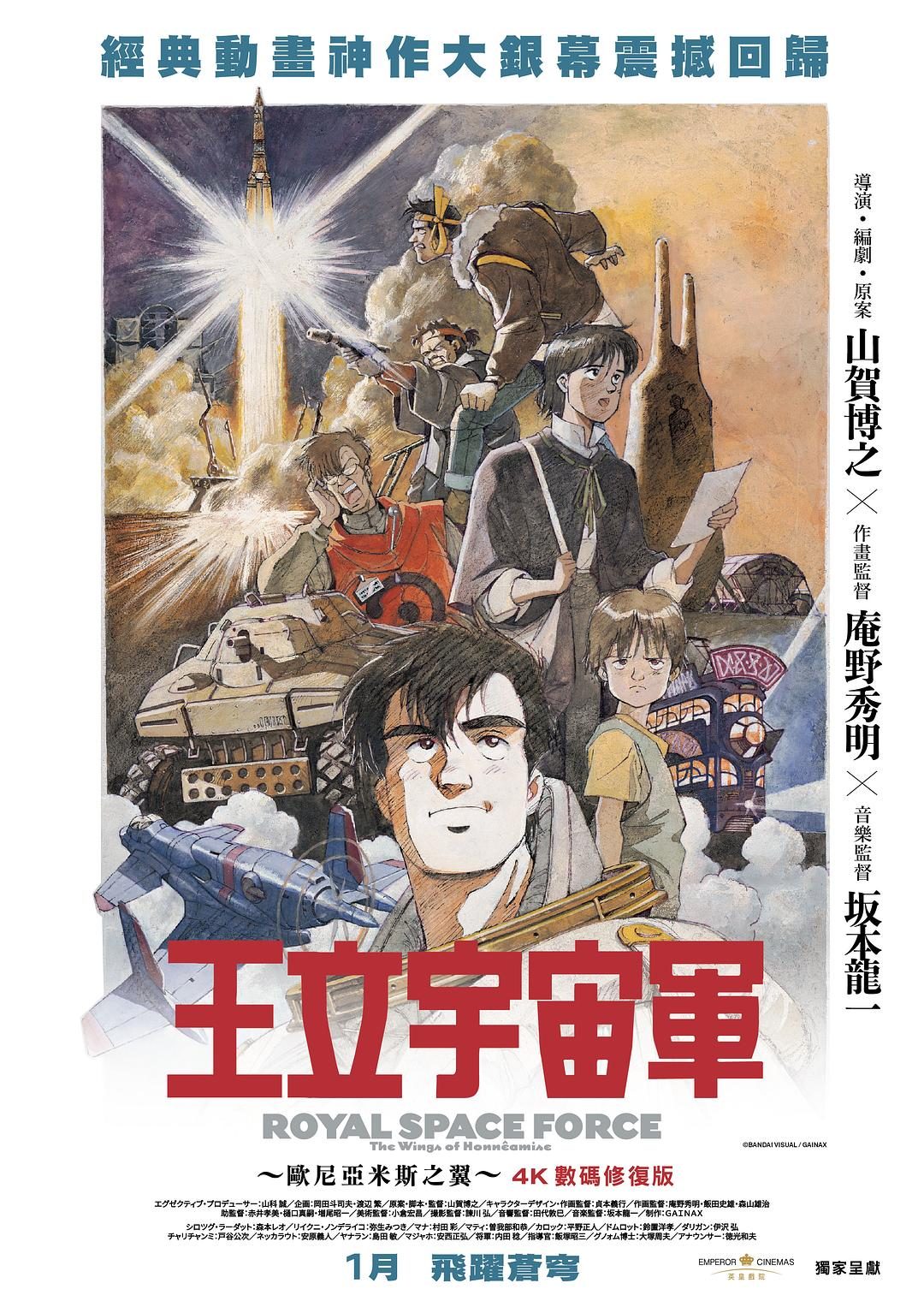 王立宇宙军：欧尼亚米斯之翼 王立宇宙軍 オネアミスの翼【1987】【剧情/科幻/动画】【日本】【蓝光】【中文字幕】